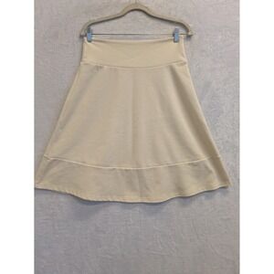 Beige A-Line Skirt‎ S Small Career Casual Womenswear